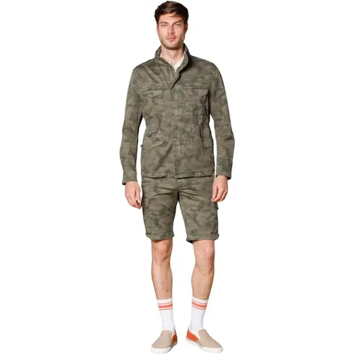Camouflage Feldjacke für Herren , Herren, Größe: XL - Mason's - Modalova