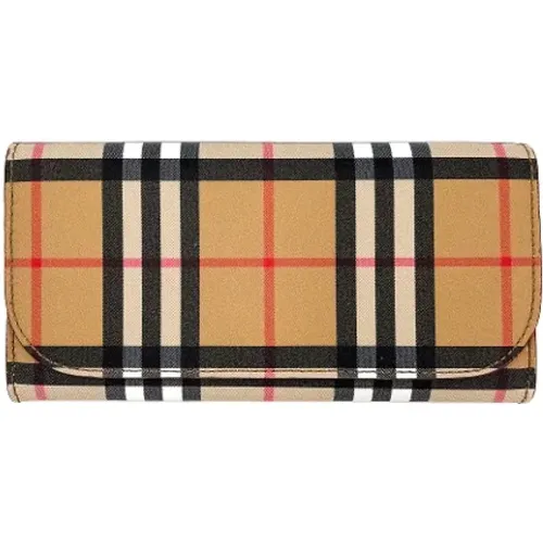 Pre-owned Canvas wallets , female, Sizes: ONE SIZE - Burberry Vintage - Modalova