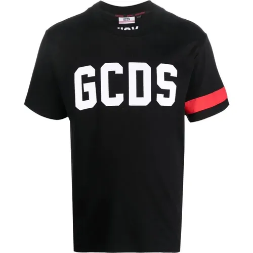 Logo regular tee , male, Sizes: S, L - Gcds - Modalova