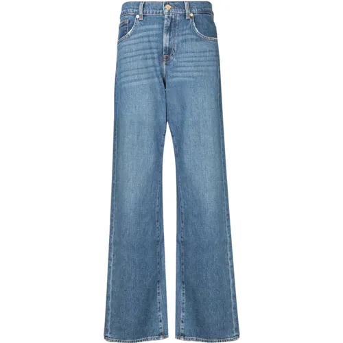 Blaue Jeans für Frauen Aw24 , Damen, Größe: W30 - 7 For All Mankind - Modalova