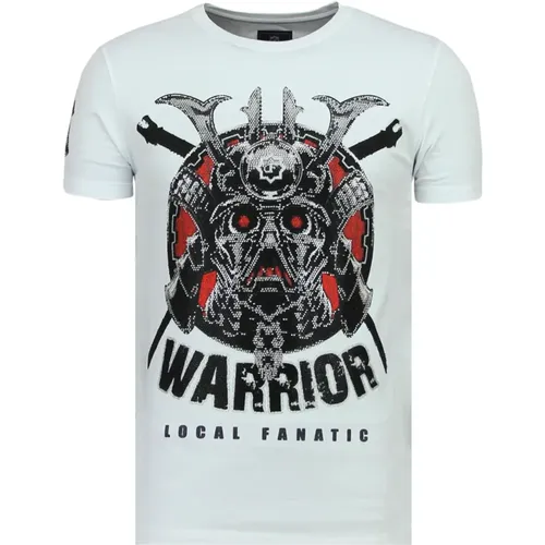 Savage Samurai Rhinestones - Lustige Hemden für Männer - 6327W , Herren, Größe: M - Local Fanatic - Modalova