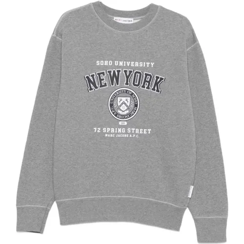 Sweatshirts, female, , Size: M Graphic Print Sweatshirt with Round Neck - A.p.c. - Modalova