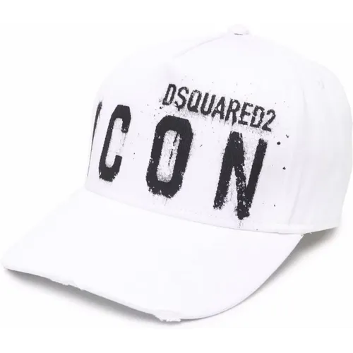 Icon Spray Cap with Logo Print , male, Sizes: ONE SIZE - Dsquared2 - Modalova