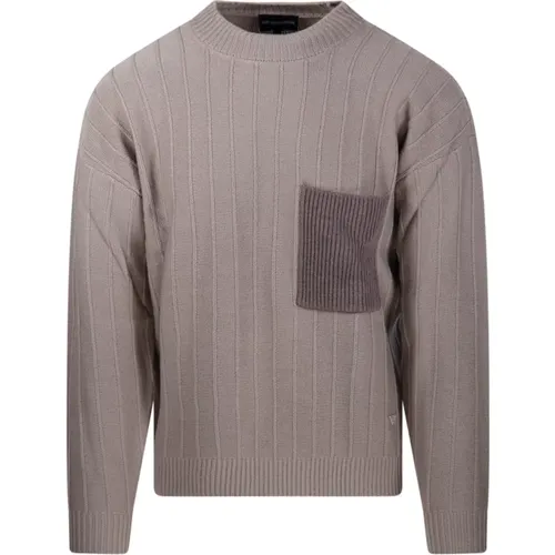 Rundhals Pullover Sweater , Herren, Größe: L - Emporio Armani - Modalova