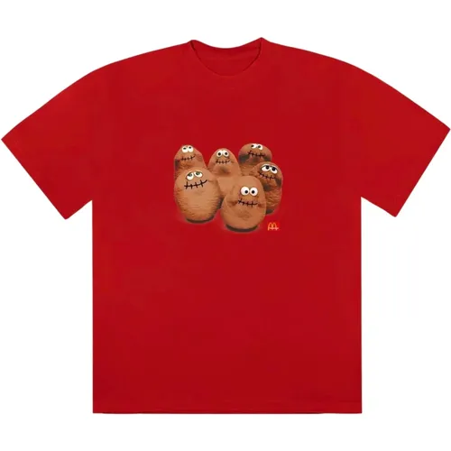 Rotes Squad Limited Edition T-shirt , Herren, Größe: S - Travis Scott - Modalova