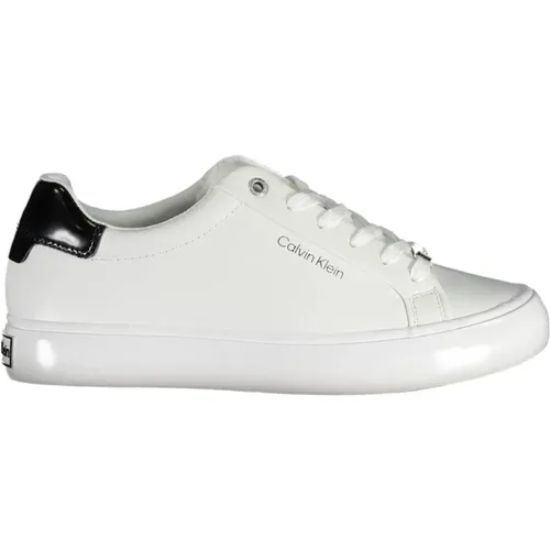 Nylon Sneaker with Bold Print , female, Sizes: 6 UK, 4 UK, 7 UK, 8 UK, 5 UK - Calvin Klein - Modalova