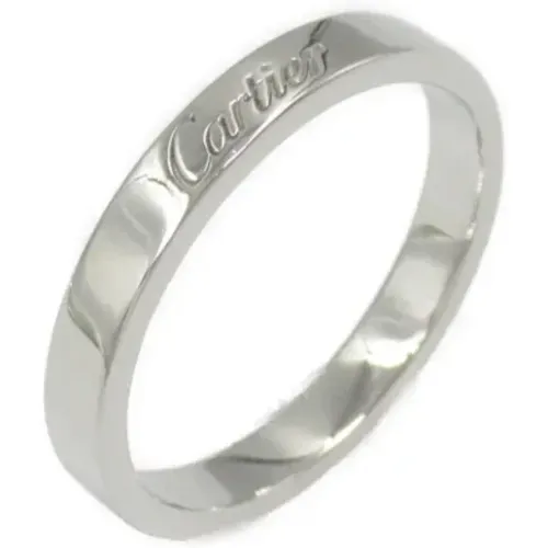 Pre-owned Platinum rings , female, Sizes: ONE SIZE - Cartier Vintage - Modalova