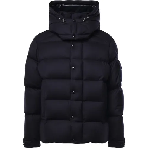 Padded Wool Coat , male, Sizes: 2XL - Moncler - Modalova