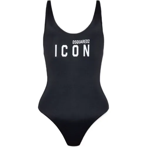 Damen Badeanzug Icon , Damen, Größe: M - Dsquared2 - Modalova