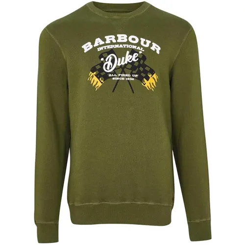 Sweatshirts, male, , Size: XL Vintage Famous Duke Sweatshirt - Barbour - Modalova