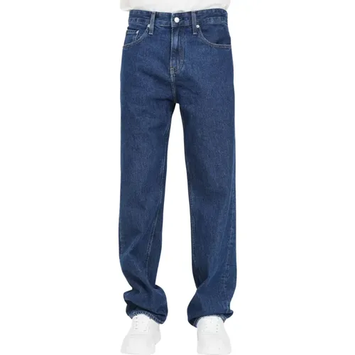 S Straight Denim Jeans , Herren, Größe: W31 - Calvin Klein Jeans - Modalova