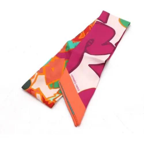 Pre-owned Scarves, female, , Size: ONE SIZE Pre-owned Canvas scarves - Hermès Vintage - Modalova