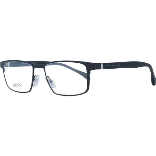 Glasses, male, , Size: ONE SIZE Metal Rectangle Optical Frames - Hugo Boss - Modalova