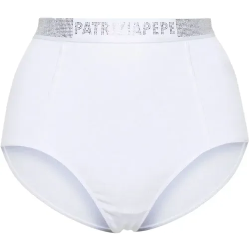 Weiße Strass Slip-on Unterwäsche , Damen, Größe: XS - PATRIZIA PEPE - Modalova