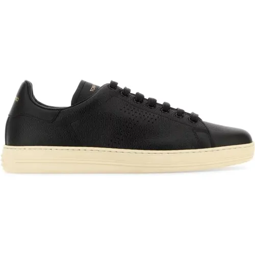 Stylish Leather Sneakers , male, Sizes: 7 UK, 10 UK, 8 UK, 9 UK - Tom Ford - Modalova