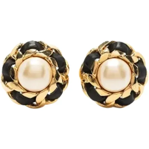 Pre-owned Metal earrings , female, Sizes: ONE SIZE - Chanel Vintage - Modalova