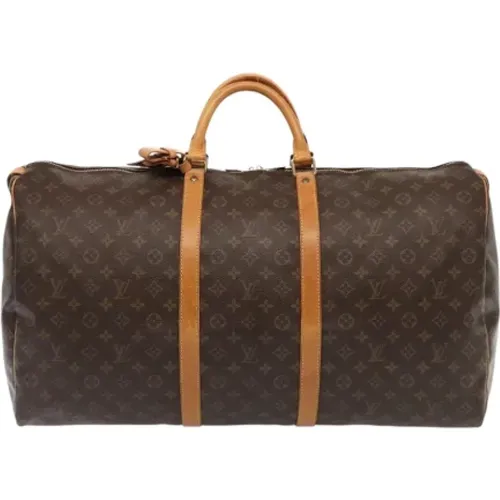 Pre-owned Weekend Bags, unisex, , Size: ONE SIZE Pre-owned Canvas travel-bags - Louis Vuitton Vintage - Modalova