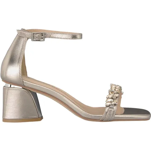 Square Heel Sandal Bracelet , female, Sizes: 4 UK, 7 UK, 5 UK, 8 UK, 9 UK, 3 UK, 6 UK - Alma en Pena - Modalova