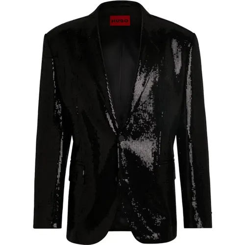 Blazers, male, , Size: L Modern Fit Sequin Blazer Karlo244E2J - Hugo Boss - Modalova