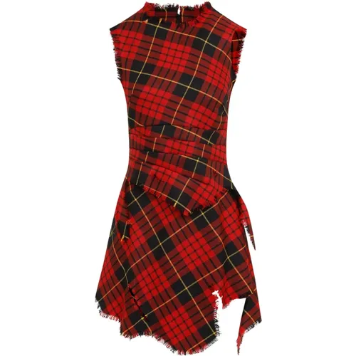 Rotes Wollkleid Eleganter Stil - alexander mcqueen - Modalova