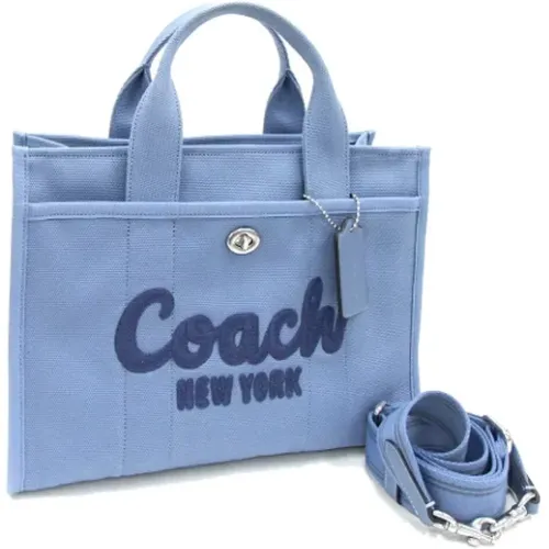 Pre-owned Tote Bags, female, , Size: ONE SIZE Pre-owned Canvas handbags - Coach Pre-owned - Modalova