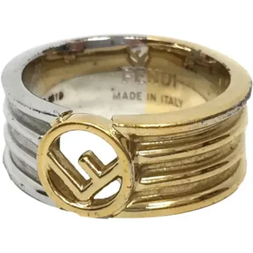 Pre-owned Jewellery, female, , Size: ONE SIZE Pre-owned Metal rings - Fendi Vintage - Modalova