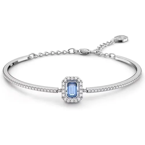 Octagon-Cut Crystal Bangle , female, Sizes: ONE SIZE - Swarovski - Modalova