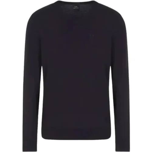 Klassischer Pullover , Herren, Größe: XS - Armani Exchange - Modalova