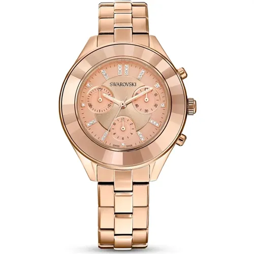 Lux Sport Rose Gold Watch , female, Sizes: ONE SIZE - Swarovski - Modalova