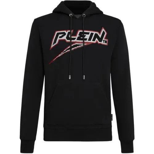 Hoodies, male, , Size: S Spice Plein Hooded Sweatshirt - Philipp Plein - Modalova