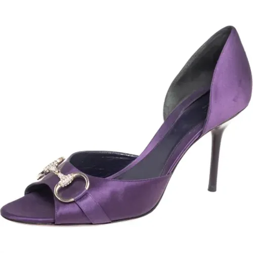 Pre-owned Satin heels , female, Sizes: 8 UK - Gucci Vintage - Modalova