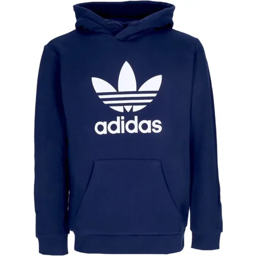 Hoodies, male, , Size: XL Night Indigo Hooded Hoody Lightweight Sweatshirt - Adidas - Modalova