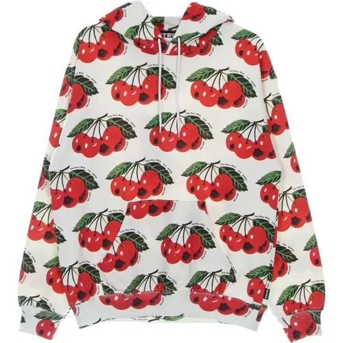 Hoodies, male, , Size: L Cherry Allover Hoodie Lightweight Sweatshirt - Iuter - Modalova