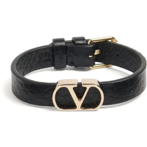 Bracelets, male, , Size: ONE SIZE Bracelet with Vlogo Detail - Valentino Garavani - Modalova