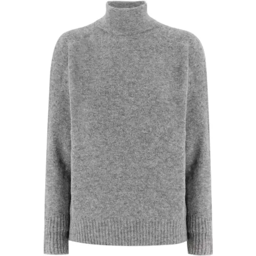 Weicher Rollkragenpullover Gerippter Saum - Le Tricot Perugia - Modalova