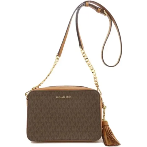 Pre-owned Cross Body Bags, female, , Size: ONE SIZE Pre-owned Canvas shoulder-bags - Michael Kors Pre-owned - Modalova