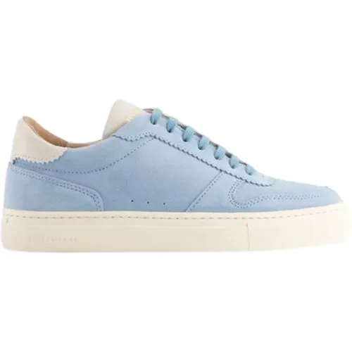 Blaue Wildleder-Basketball-Sneakers - Belledonne Paris - Modalova