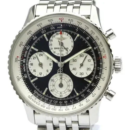 Pre-owned Stainless Steel watches , male, Sizes: ONE SIZE - Breitling Pre-owned - Modalova