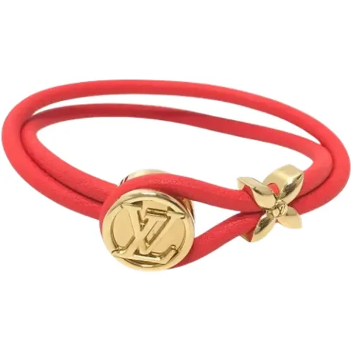 Pre-owned Jewellery, female, , Size: ONE SIZE Pre-owned Leather bracelets - Louis Vuitton Vintage - Modalova