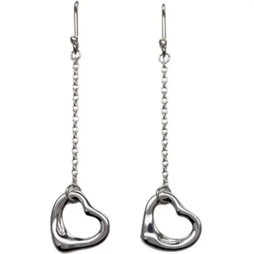 Pre-owned Jewellery, female, , Size: ONE SIZE Pre-owned Silver earrings - Tiffany & Co. Pre-owned - Modalova