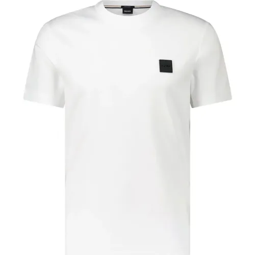 T-Shirt Tiburt aus merzerisierter Baumwolle - Hugo Boss - Modalova