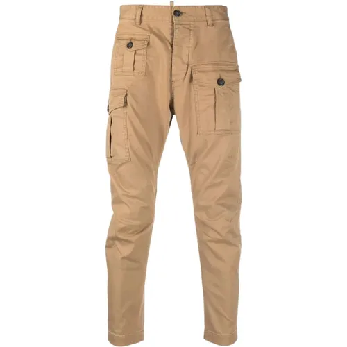 Slim-fit Trousers, male, , Size: S Stylish Slim-fit Trousers - Dsquared2 - Modalova
