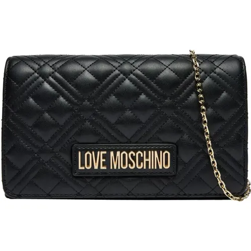 Gepolsterte Kette Logo Umhängetasche - Love Moschino - Modalova