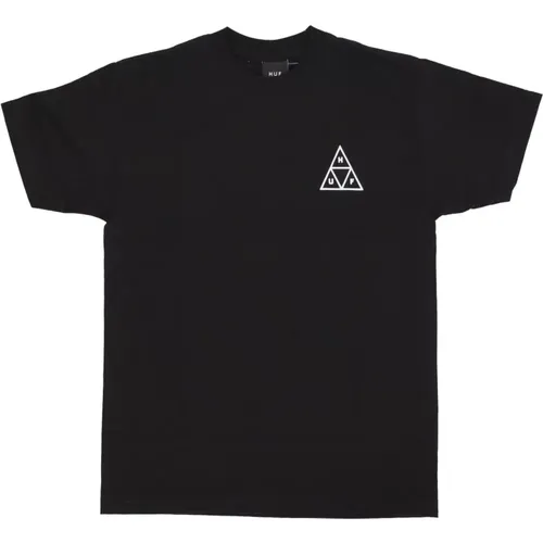 Triangle Tee Schwarz Kurzarm T-shirt - HUF - Modalova