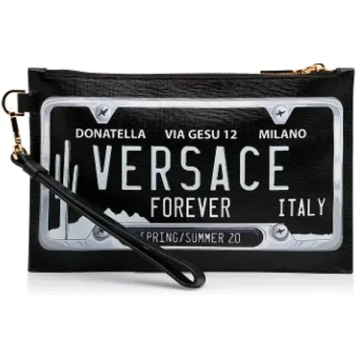 Pre-owned Clutches, female, , Size: ONE SIZE Pre-owned Leather handbags - Versace Pre-owned - Modalova