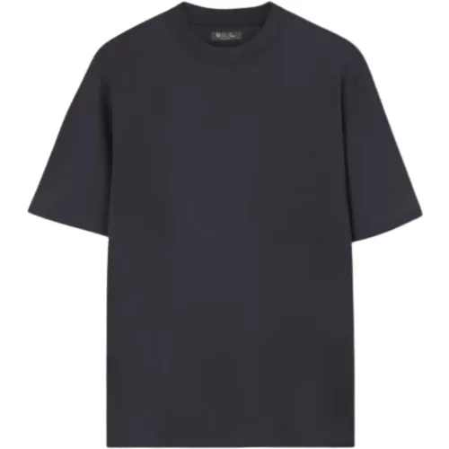 Cotton navy t-shirt , male, Sizes: 3XL - Loro Piana - Modalova