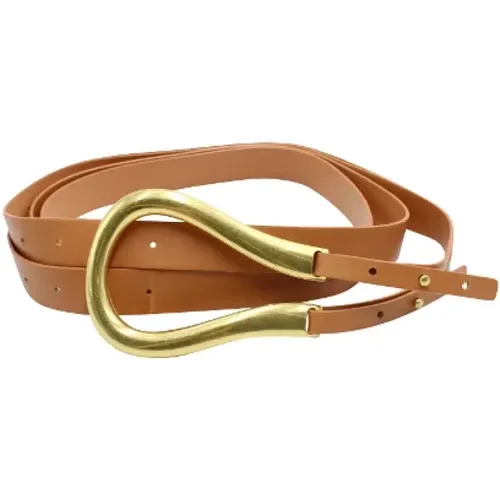 Pre-owned Belts, female, , Size: ONE SIZE Pre-owned Leather belts - Bottega Veneta Vintage - Modalova