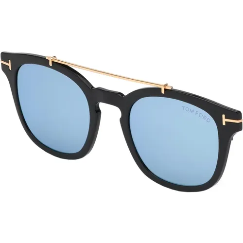 Sunglasses, unisex, , Size: 49 MM Blue Block Clip-On Eyewear Frames - Tom Ford - Modalova