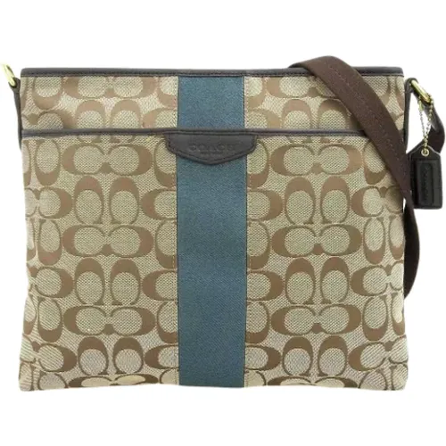 Pre-owned Cross Body Bags, female, , Size: ONE SIZE Pre-owned Canvas shoulder-bags - Coach Pre-owned - Modalova