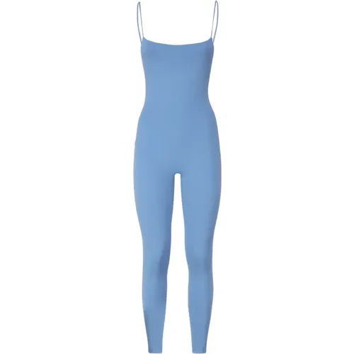 Blauer elastischer Jumpsuit, hergestellt in Italien , Damen, Größe: L - Andamane - Modalova